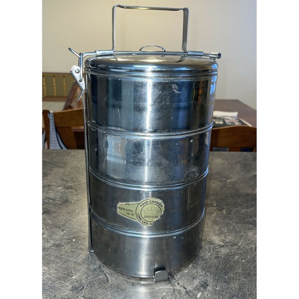 VTG Food Carrier Super Star German Made Stainless Steel 18/10 Tiffin Lunch Box